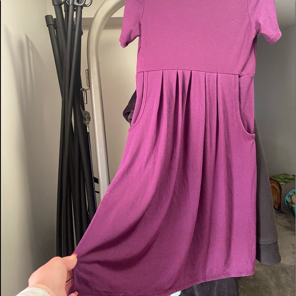 Plum casual dress